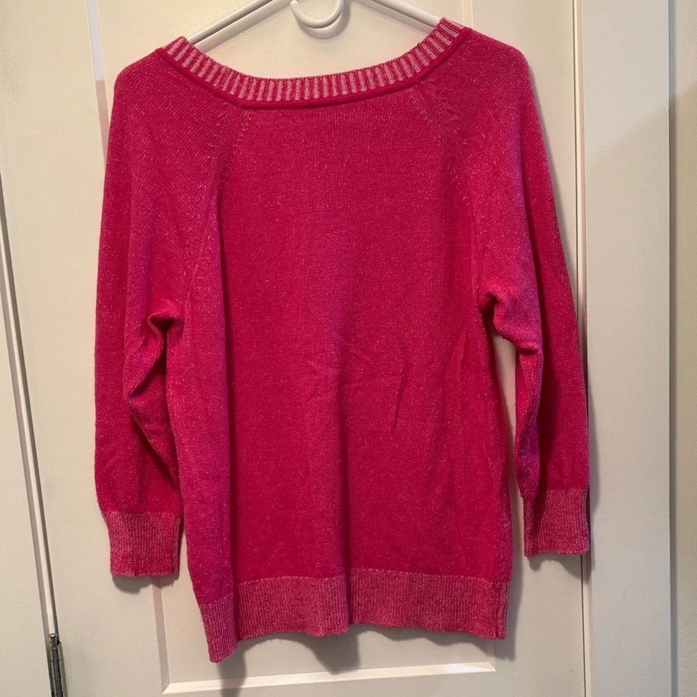 J. Crew Women's Pink Scoop Neck Sweater size M